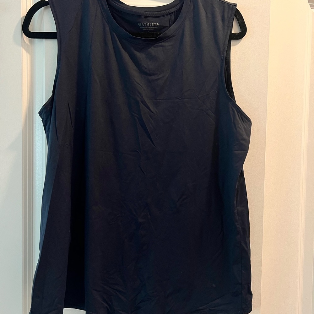 Athleta Women's Navy Sleeveless Tank Top